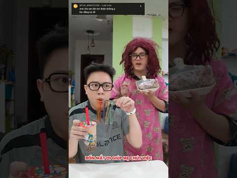 Khi mẹ nhờ Bốn Mắt quay thịt để ăn thumbnail