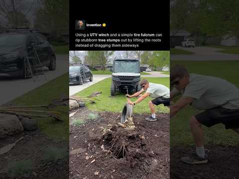 UTV Stump Removal Hack 🌳 thumbnail