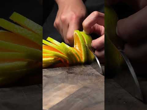 Rui “BloodMoon” Santoku slicing up an orange #fyp #satisfying #kitchenknife #japaneseknife thumbnail