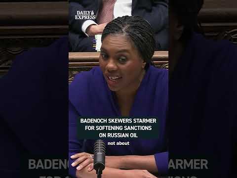 Badenoch blasted Starmer for softening Russian oil sanctions while opposing North Sea drilling ? thumbnail