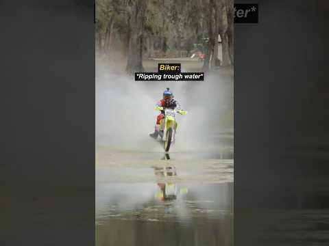 Biker Flies Across Lake at Full Speed!? thumbnail