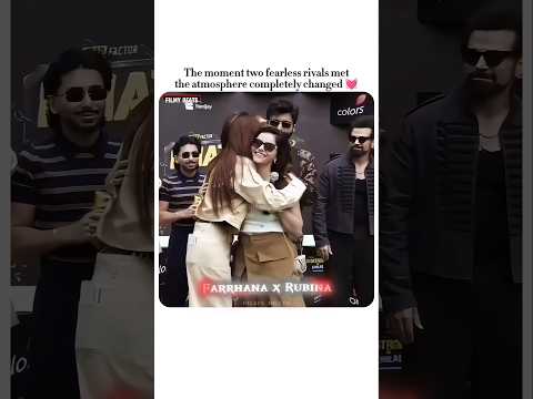 No words just rivalry 🔥..!! #farrhanabhatt #rubinadilaik #khatronkekhiladi #biggboss #trendingshorts thumbnail