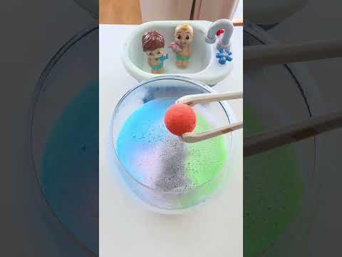 🌈GUESS THIS 11-COLOR MIX🐶🎨 #shorts #colormixing #bathbomb thumbnail