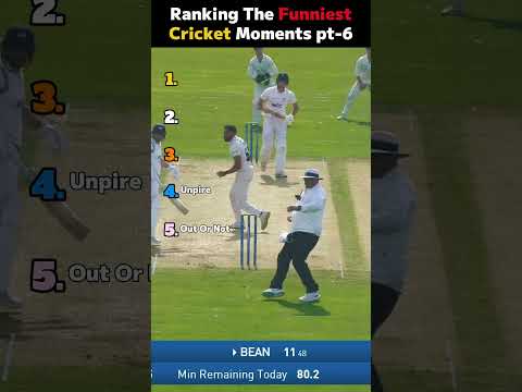 Ranking The FUNNIEST Cricket Moments | Pt. 6 thumbnail