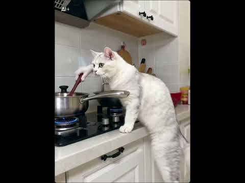 Cat cooking thumbnail