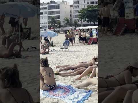 🇧🇷 Relaxing day at Ipanema beach Brazil🌊 thumbnail