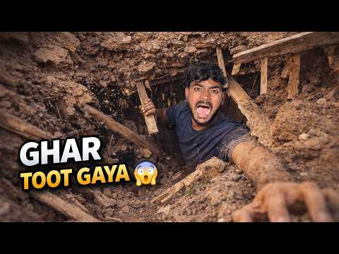 Underground House Me 24 Hours Challenge… Aur Ghar Gir Gaya ? thumbnail