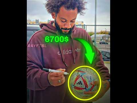 Marcelo Gifted His Signed Football 🤩❤️‍🩹 #football #shorts thumbnail