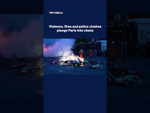 Violence, fires and police clashes plunge Paris into chaos thumbnail