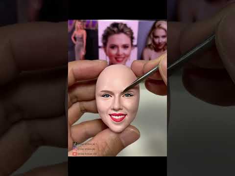 Part 1 ：Shaping the Beauty of Scarlett Johansson | Clay Art Process thumbnail