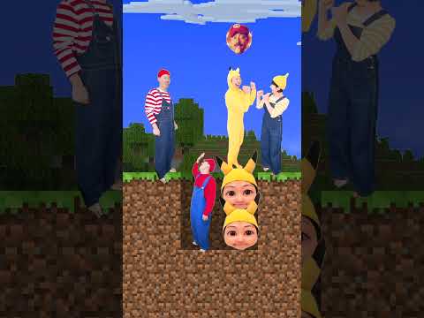REAL LIFE Mario VS LITTLE Bro.. #rescueefforts #sad #humor thumbnail