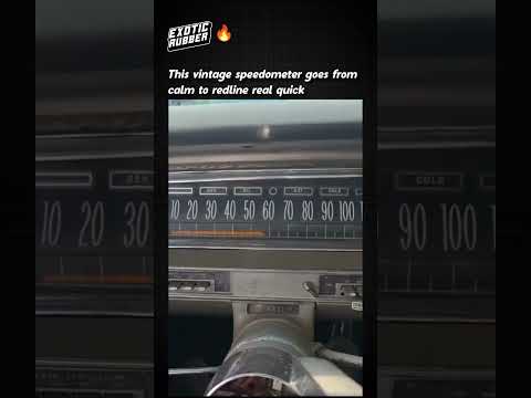Old School Speedometer Goes From Green to Redline thumbnail