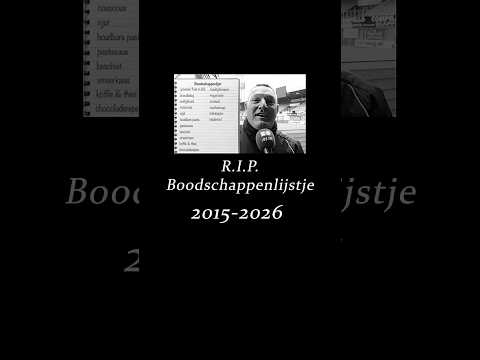 R.I.P. Boodschappenlijstje 🕊️❤️ thumbnail
