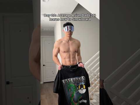 Day 20: Average Asian Dad (36) learns how to Snowboard thumbnail