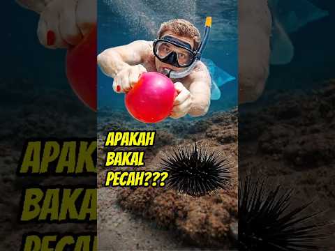 BALON PECAH DI DALAM AIR? 😱 #videoviral thumbnail