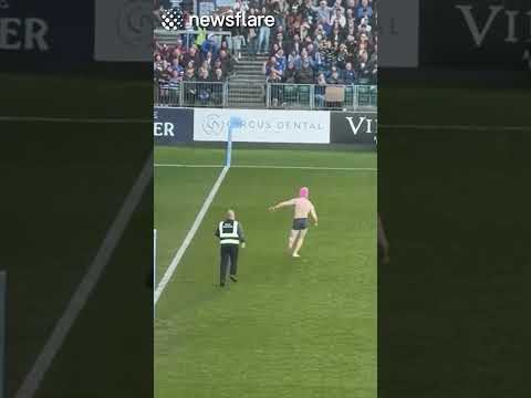 Rugby STREAKER Goes For The Try! thumbnail