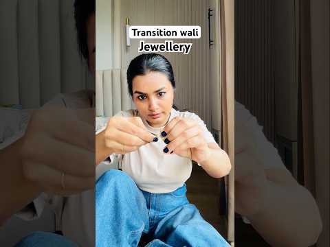 Transition wali Jewelry? #crafteraditi #diyjewelry #handmade #transition #DIY #shorts @CrafterAditi thumbnail