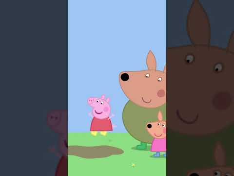 Kylie Kangaroo Learns How to Jump in MUDDY Puddles! 🦘 #peppapig #shorts thumbnail