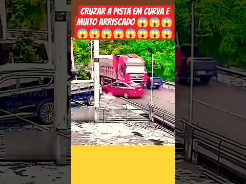 motorista do caminhão agiu rápido pisando no freio. #caminhão #caminhoneiro thumbnail