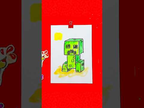 Папа конь рисует крипера #рыбакит thumbnail
