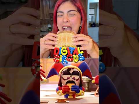 Comiendo como DIGITAL CIRCUS!🎪💙💛❤️ Por 1 dia!!😳 #hellomon #abriendojuguetes #juguetes thumbnail