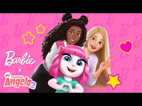 Why is Everything Pink?! 💗🌟 My Talking Angela 2 x @Barbie Gameplay thumbnail