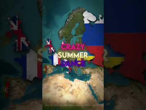 Crazy Summer Dance #geography #shorts thumbnail