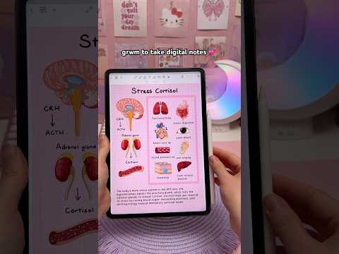 grwm to take digital notes ✍️ 💕| aesthetic note taking | android tablet thumbnail