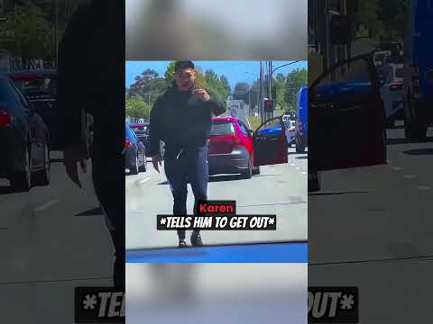 Karen Gets Chased By Police #shorts thumbnail