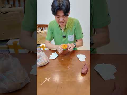 原來微波爐烤紅薯這麽快！這麽好！至於這個袋子嘛..... - 微波爐烤紅薯袋 thumbnail