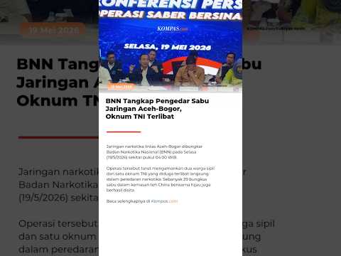 BNN Tangkap Pengedar Sabu Jaringan Aceh-Bogor, Oknum TNI Terlibat thumbnail
