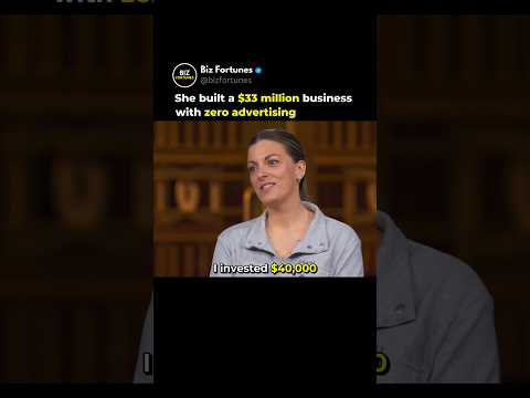 She Built $33 Million Business With $40K & Zero Ad 😮 thumbnail