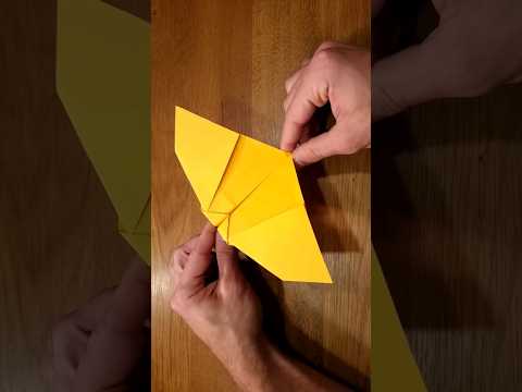 Origami Flapping Bat Plane #shorts thumbnail