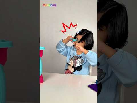 Kids Learn Not to Cut Hair Alone ✂️⚠️ thumbnail