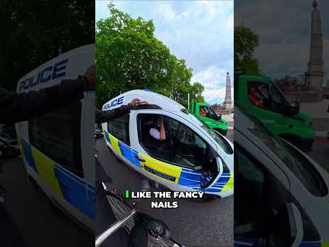 Lady Officer's Polite Break: Fancy Nails & Kindness #shorts thumbnail