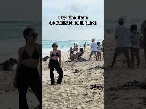 En la playa existen 2 tipos de MUJERES 🫠🤣 thumbnail