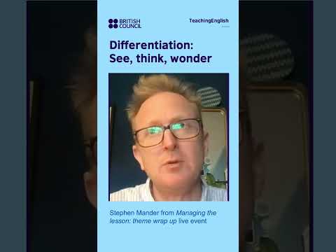 See think wonder - an activity for differentiation #teachingcommunity #education #teachingenglish thumbnail