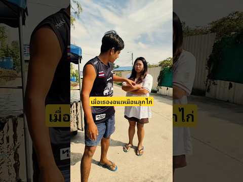 เมื่อเธองอนเหมือนลูกไก่หรือลูกไก่งอนเหมือนเธอ?? #บังเอิญเจอ #funny #comedy #การแสดงเท่านั้น thumbnail