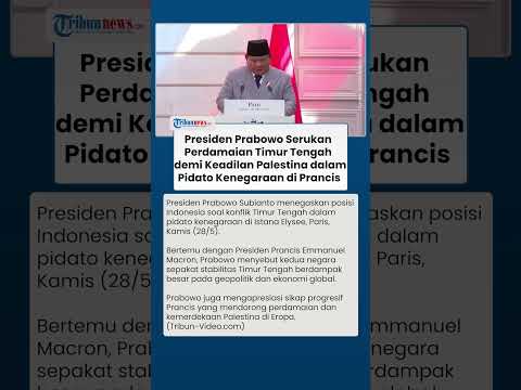 Prabowo Serukan Perdamaian Timur Tengah Lewat Eropa, Sangat Penting untuk Keadilan Palestina thumbnail
