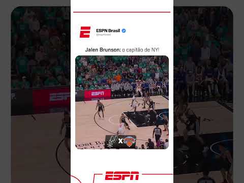 JALEN BRUNSON FEZ 3 CESTAS EM SEQUÊNCIA, É O VERDADEIRO CAPITÃO DO NEW YORK KNICKS! 🫡🫡 #shorts thumbnail