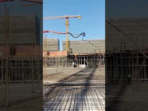 The process of pouring concrete on the floor thumbnail