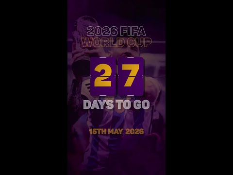 The countdown is on... Only 27 days to the #FIFAWorldCup! #worldcup #football thumbnail