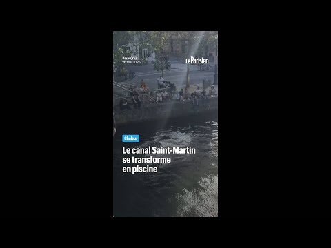 Chaleur à Paris : des jeunes sautent dans le canal Saint-Martin thumbnail