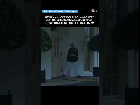 Este guardia se asustó por un rayo y su reacción causó risas #shorts #humor #parati #gracioso thumbnail