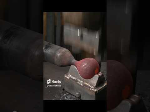Forging pipe under the power hammer! #blacksmith #maker #forging thumbnail
