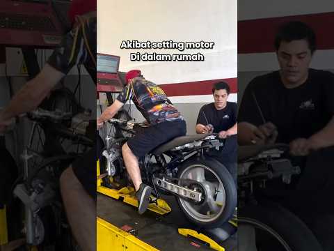 Setting motor dirumah #automobile #motoroffroad #modifikasimotor #youtubeshorts thumbnail