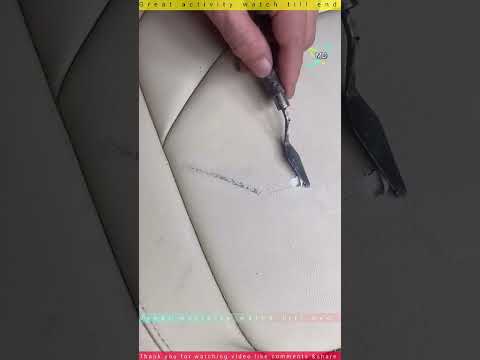 Amazing Trick to Repair Damaged Car Seat Cover at Home#CarSeatRepair#DIYFix#CarCareTips #tricks thumbnail
