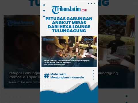 #shorts  PROMOSI DI LAYAR TIBA-TIBA HILANG, Miras dari Hexa Lounge Tulungagung Diangkut Petugas thumbnail
