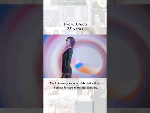 Hikaru Utada 25 years. Thanks to everyone who celebrated with us. #shorts thumbnail
