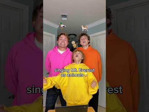 Singing Mt. Everest as animals😂 thumbnail